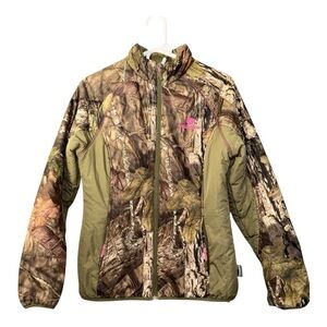 Mossy Oak Camo Jacket with Pink Logo